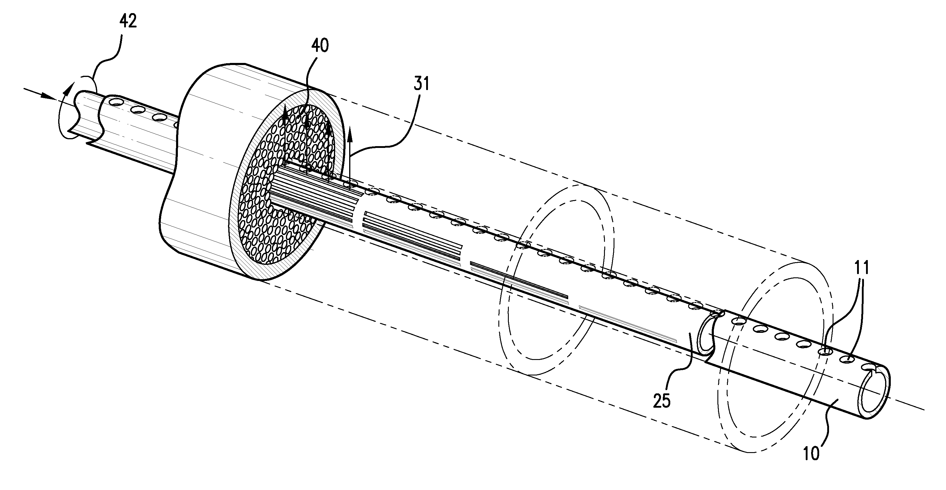 Air separation membrane module with variable sweep stream