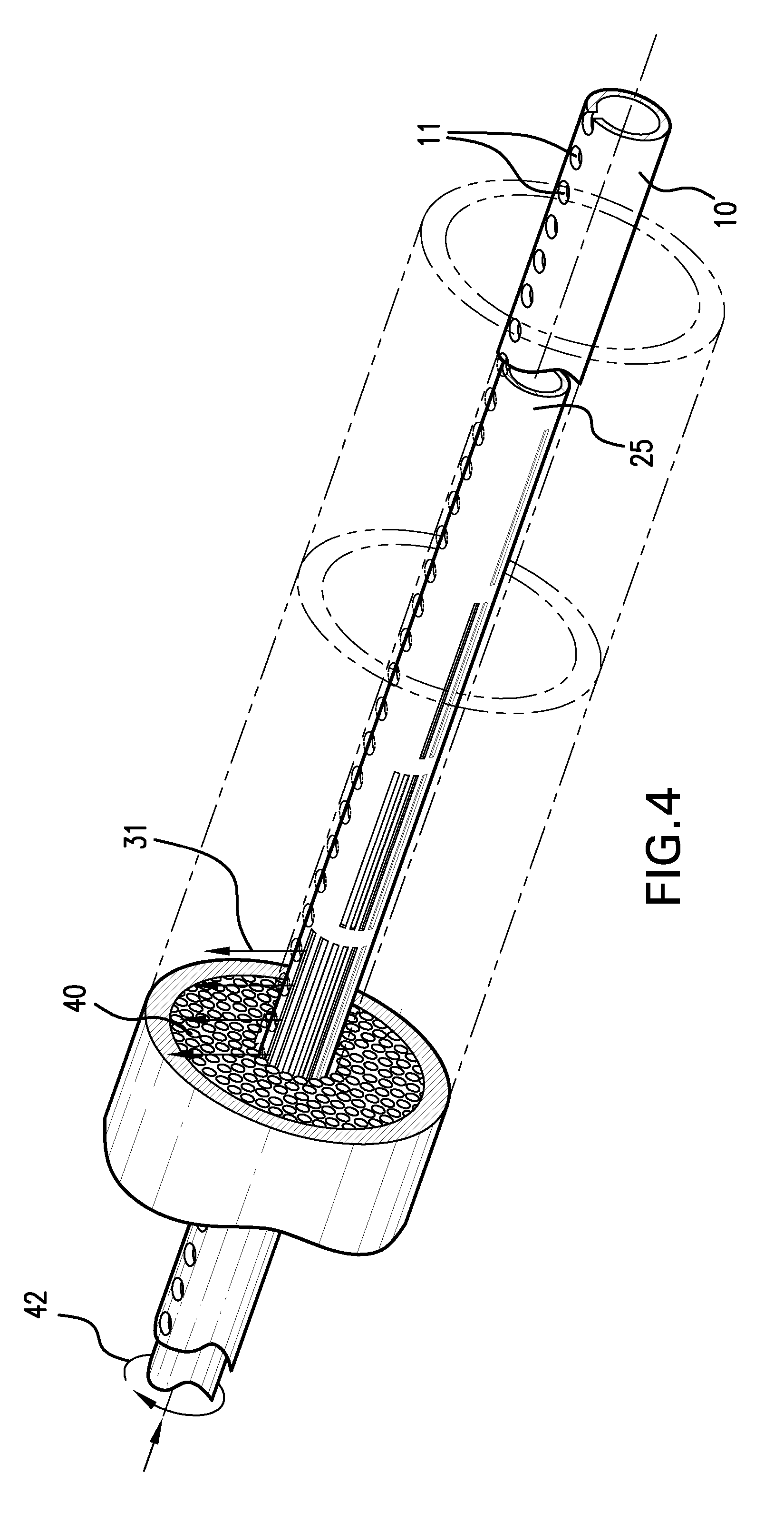 Air separation membrane module with variable sweep stream