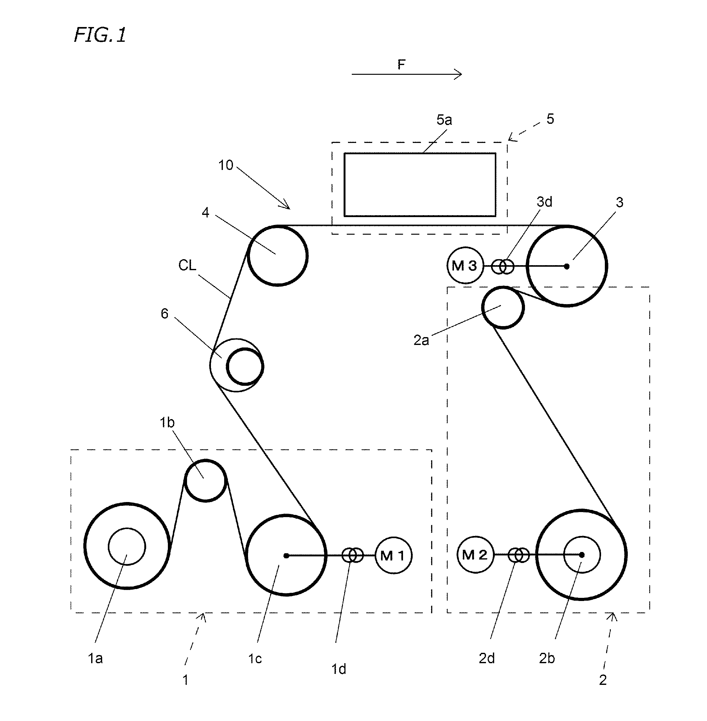 Tension fluctuation alleviating device for use in fabric printing apparatus