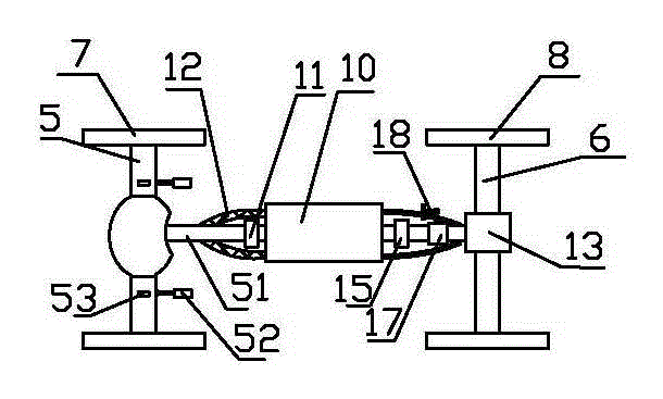 Electric tractor provided with single motor and driven through front axle and rear axle