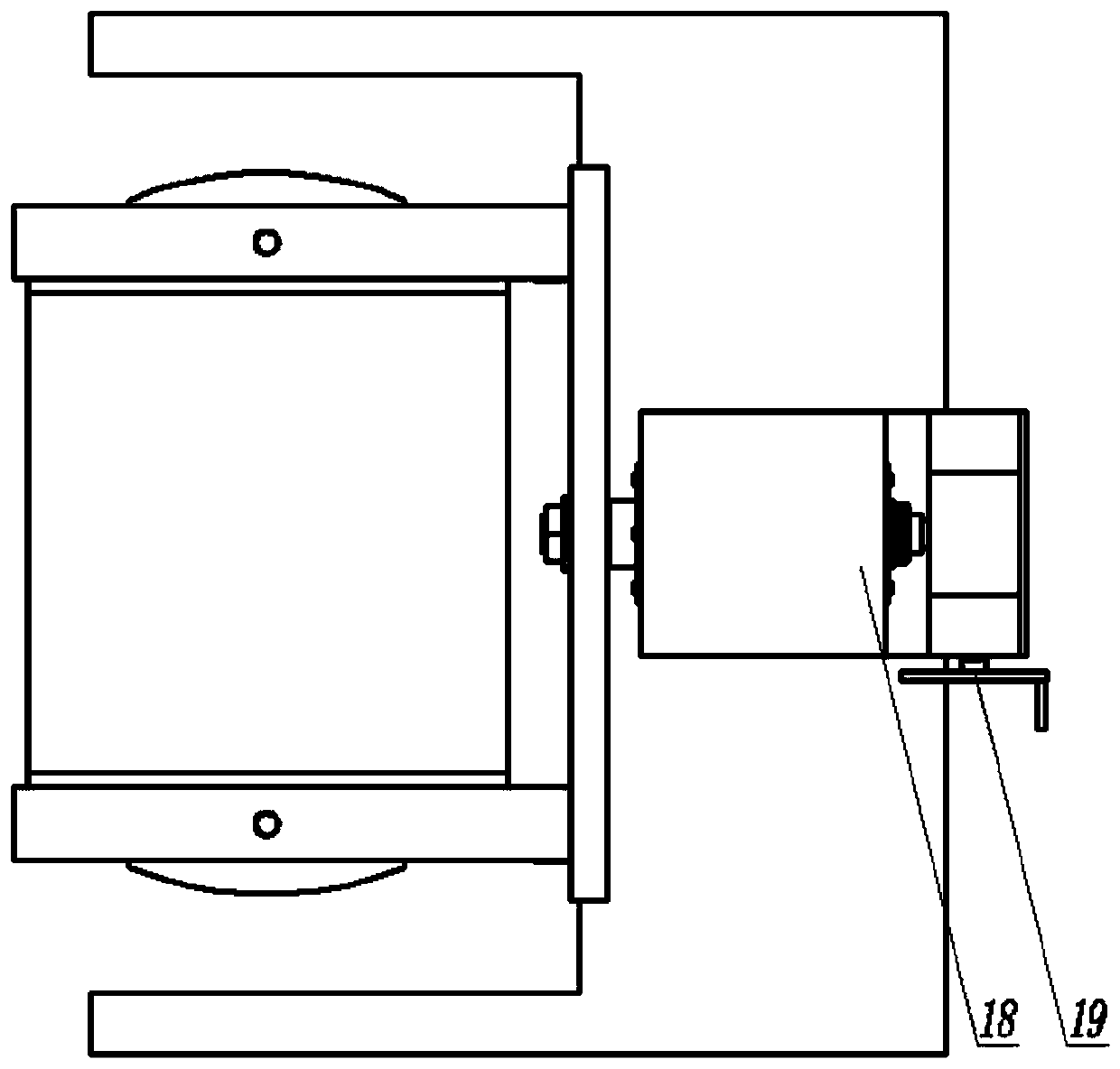 Nuclear power steam turbine bearing off-line turnover device