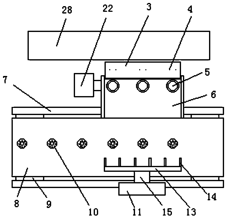 An automatic positioning device for tapping and feeding the filter cover