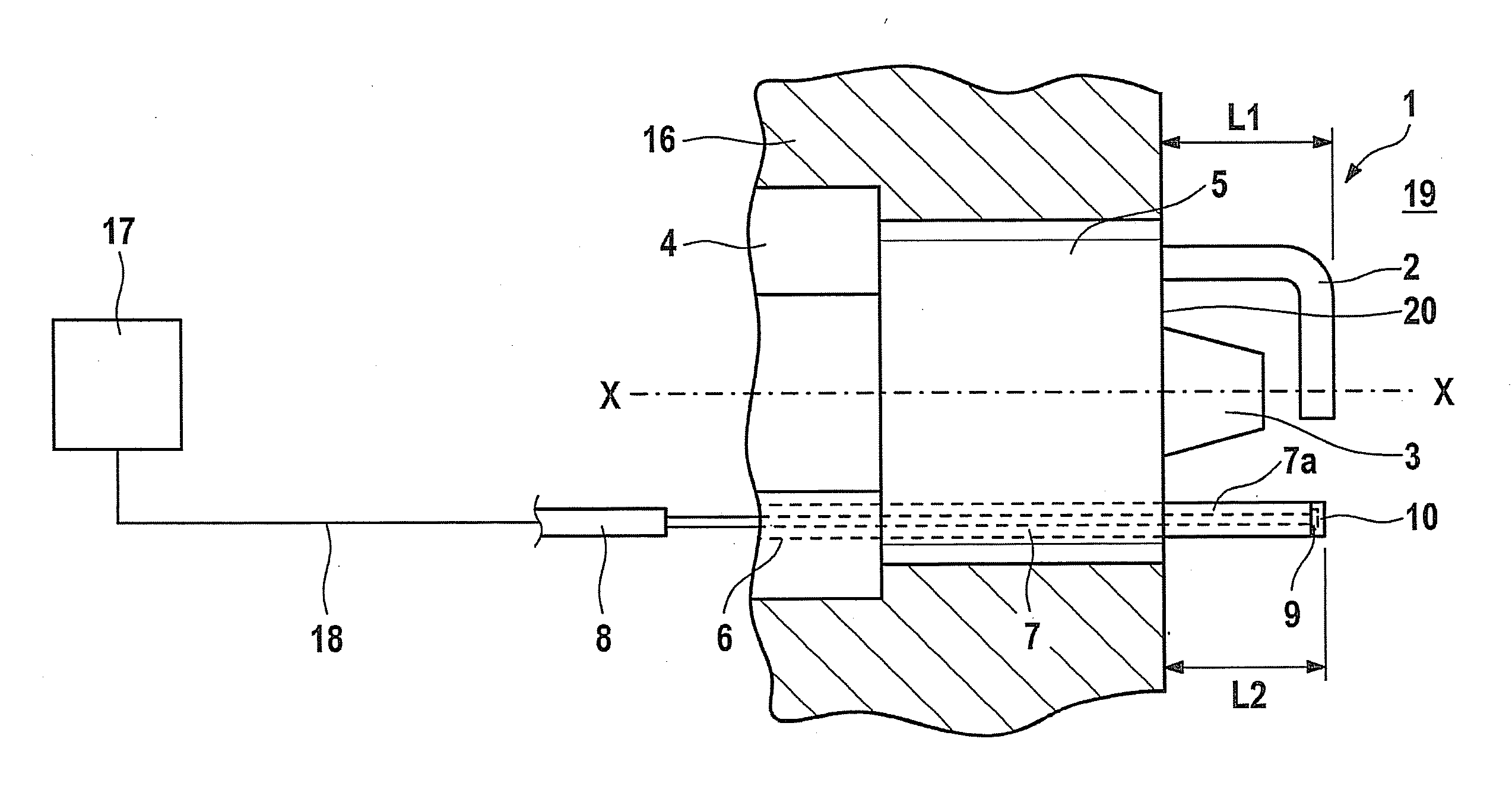 Spark plug having a thermosensor