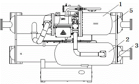 Water source heat pump unit system for low temperature water source