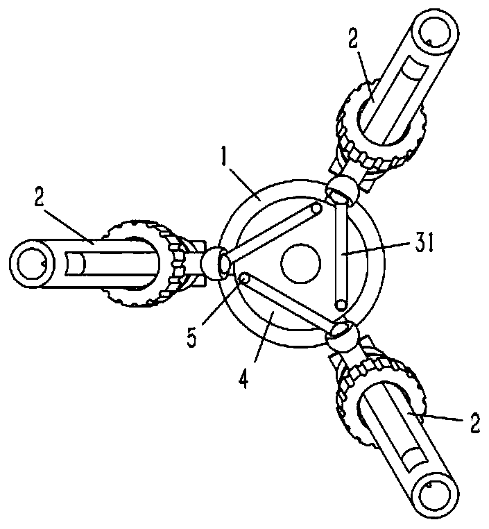 A tripod with optimized structure on equatorial mount