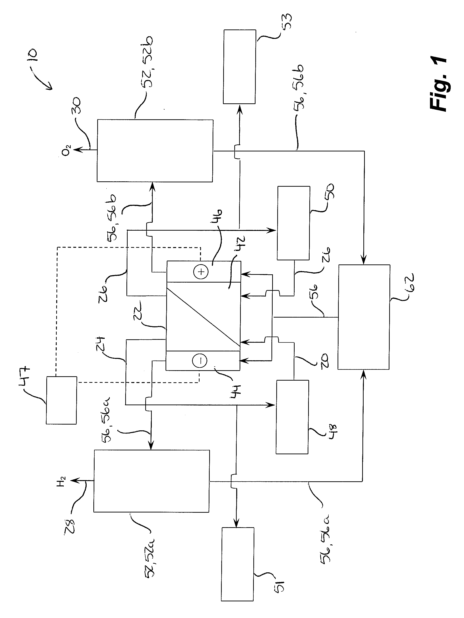 System for recovering gas produced during electrodialysis