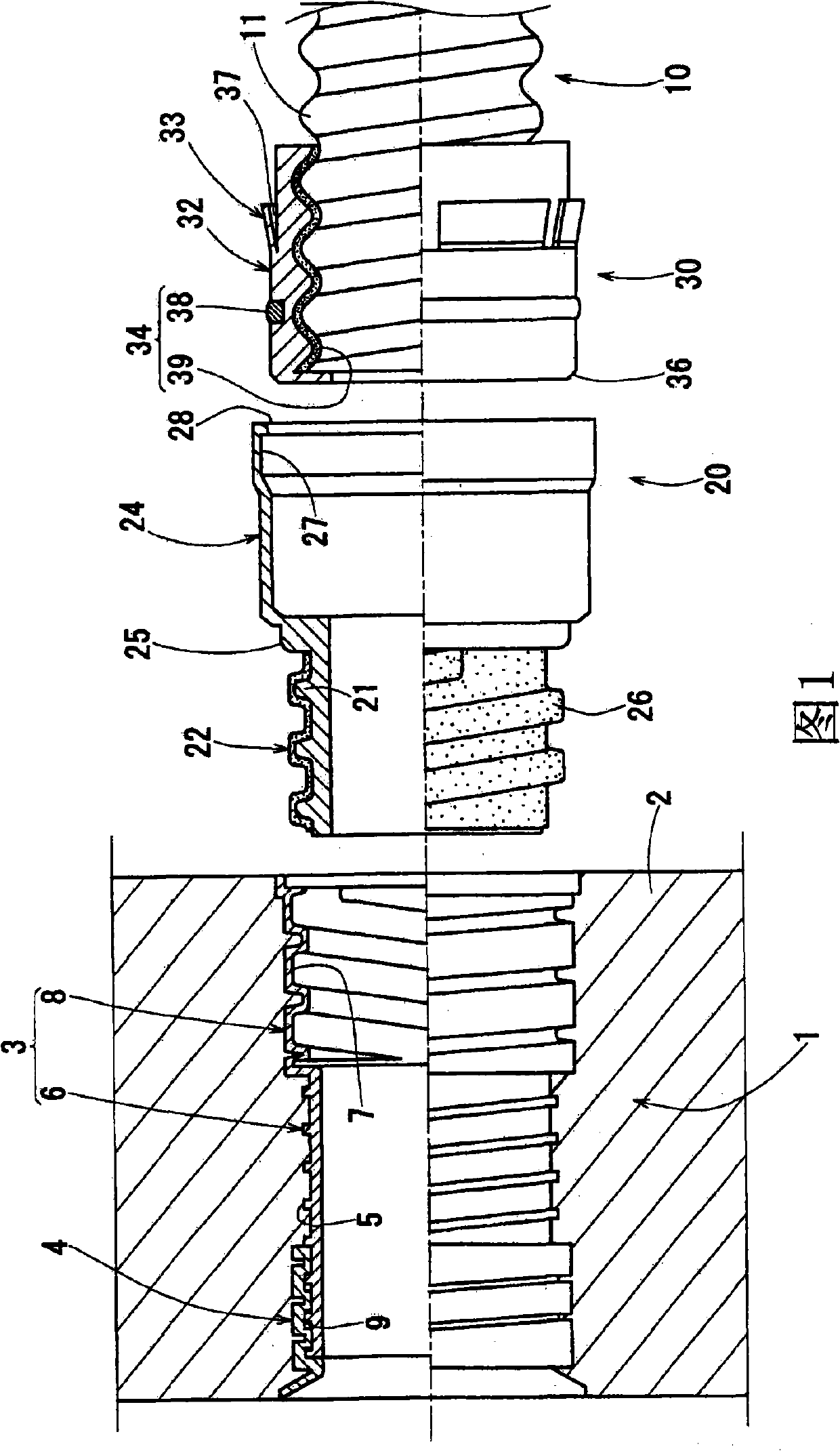 Pipe connection structure