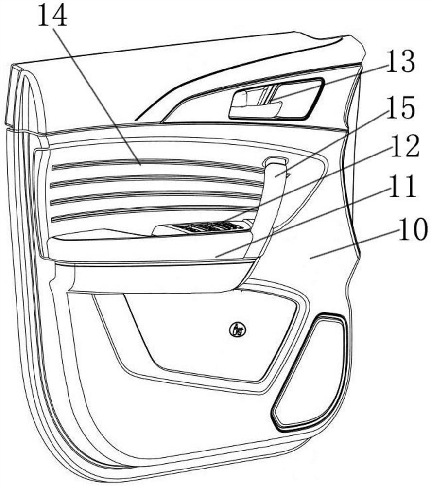 Integral type vehicle door vertical handrail and mounting structure thereof