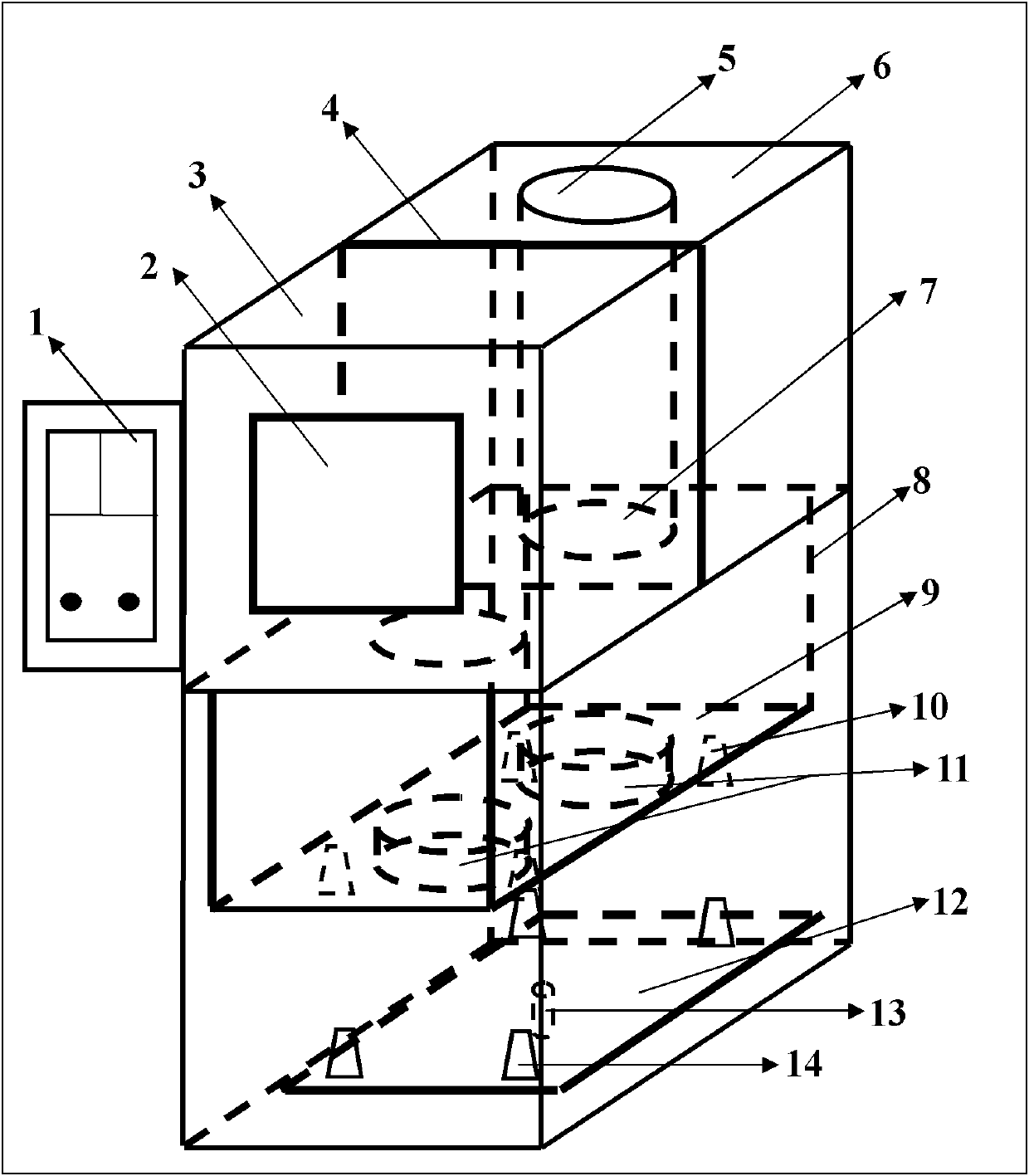 Double-hearth high temperature smelting furnace