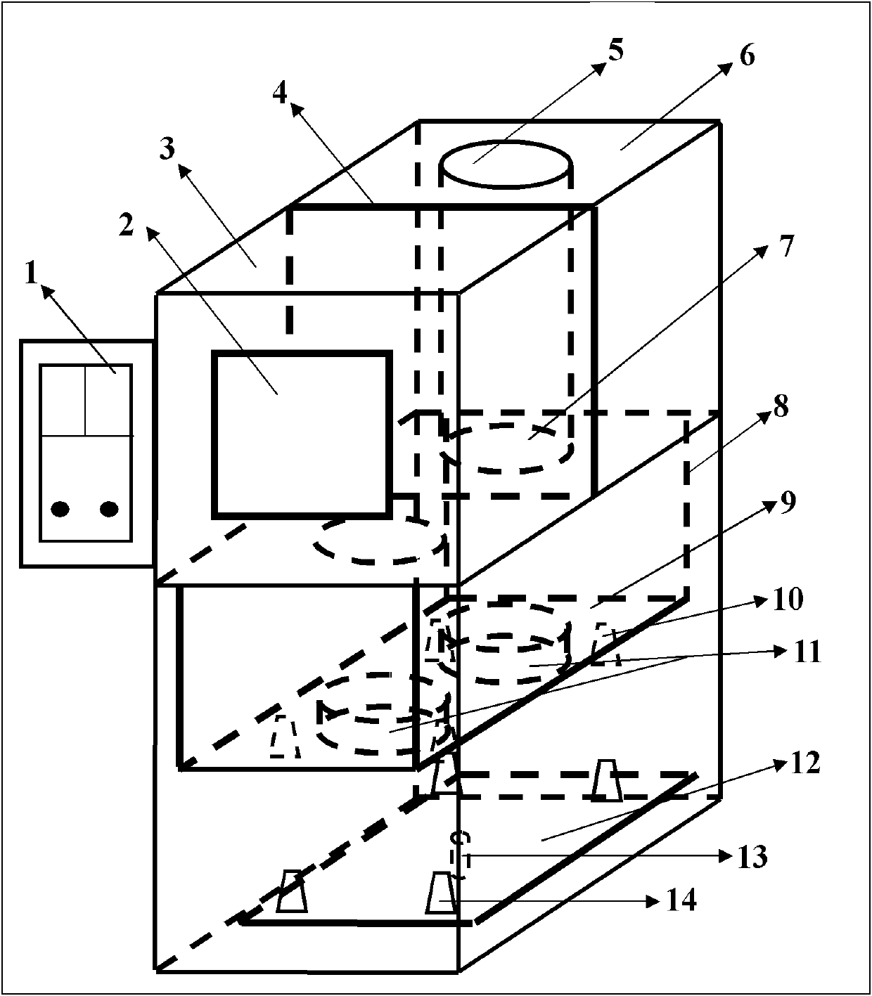 Double-hearth high temperature smelting furnace