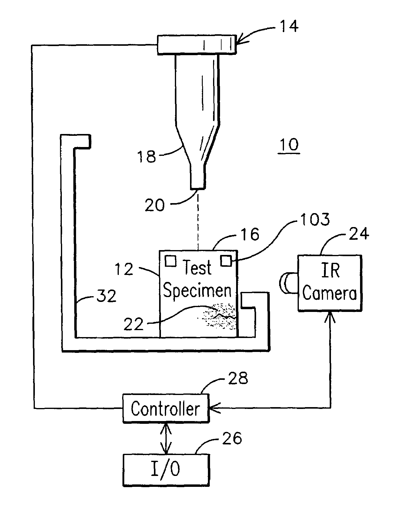 Method for calibrating and enhancing flaw detection of an acoustic thermography system