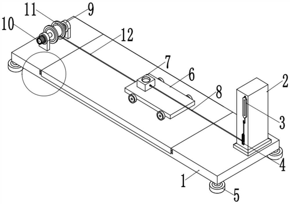 Experimental device for friction force research and use method thereof