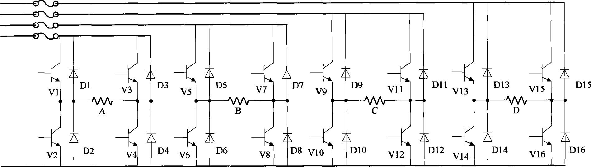 Power converter for switch reluctance motor