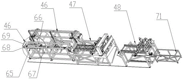 Automatic assembly line for feeding, cutting and punching pipe automatically