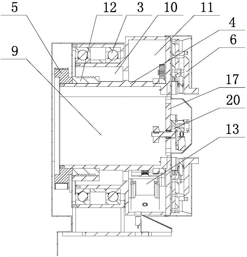 Automatic centering electric rotating chuck