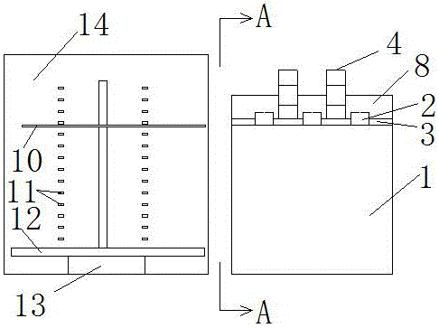 Grooving-machine flip discharge device for laminate flooring