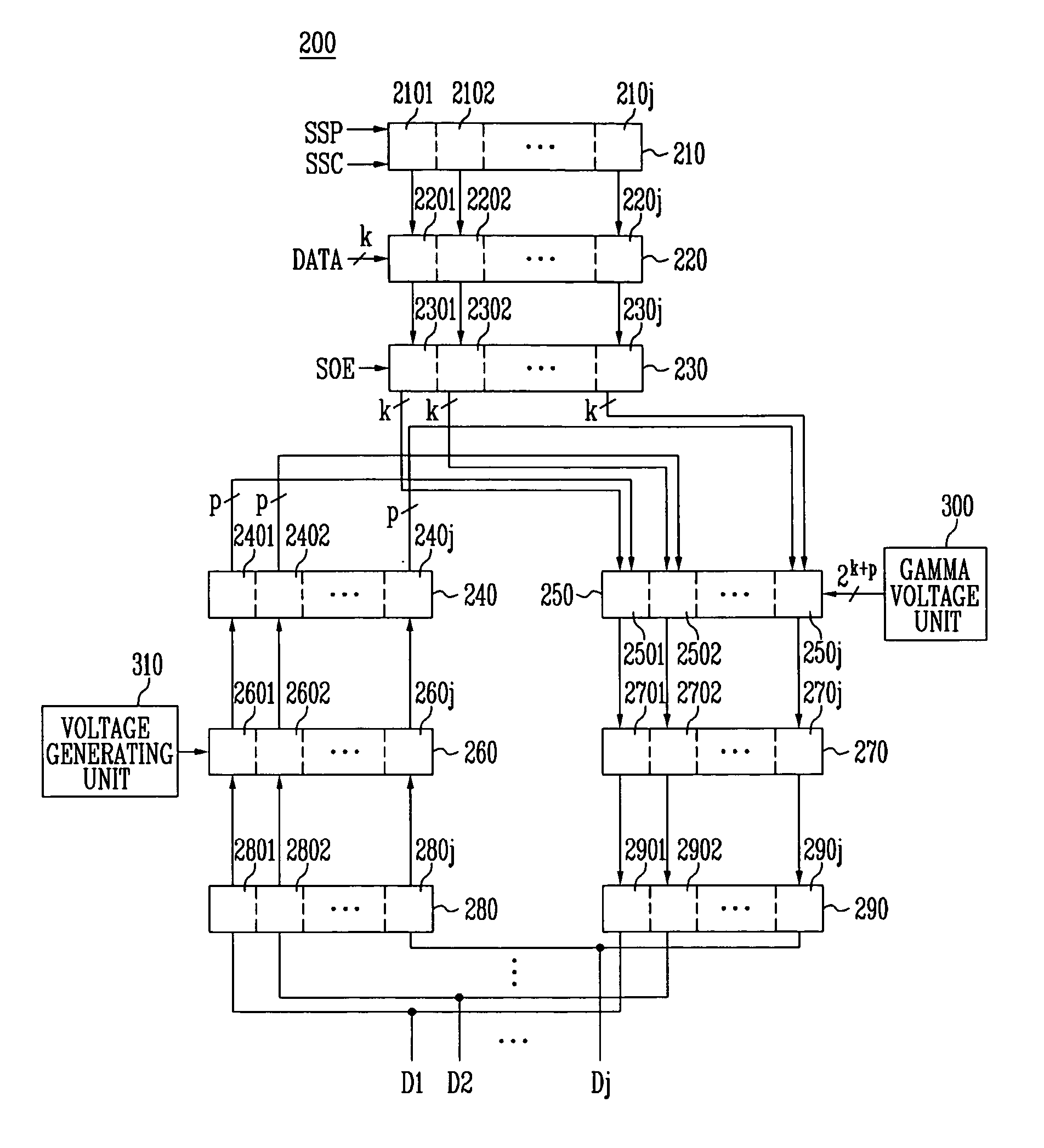 Data driving circuits and driving methods of organic light emitting displays using the same