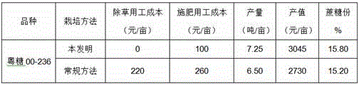 High-efficiency ratoon sugarcane cultivation method