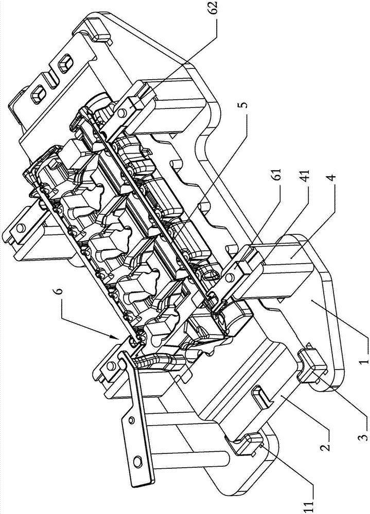 Sliding block type core assembly tool