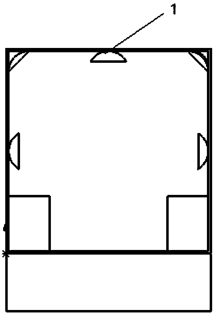 Intelligent monitoring fire extinguishing system and control method for bus compartment