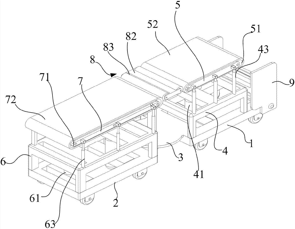 Adjustable loading/unloading platform for electric power commodity warehousing