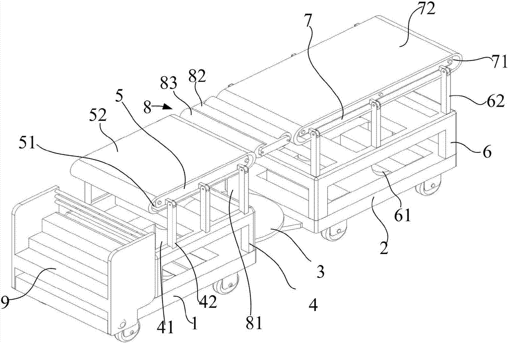 Adjustable loading/unloading platform for electric power commodity warehousing