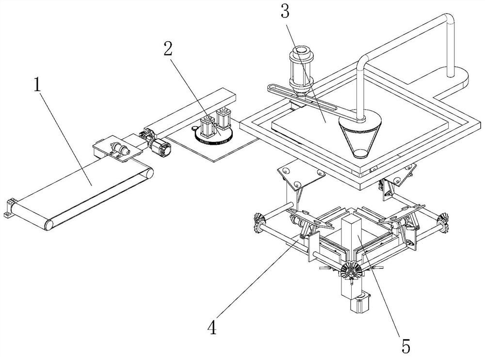 A processing mechanism for the sheet metal shell of a power distribution cabinet