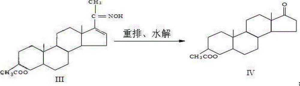 A kind of production method of synthesizing epiandrosterone by monoenolone acetate