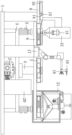 Machining equipment with welding seam detection function for U-shaped tee joint