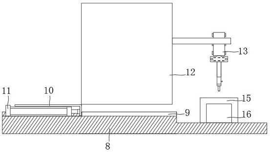 Machining equipment with welding seam detection function for U-shaped tee joint