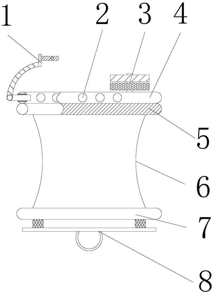 Single-hole thoracoscope incision separation protective sleeve