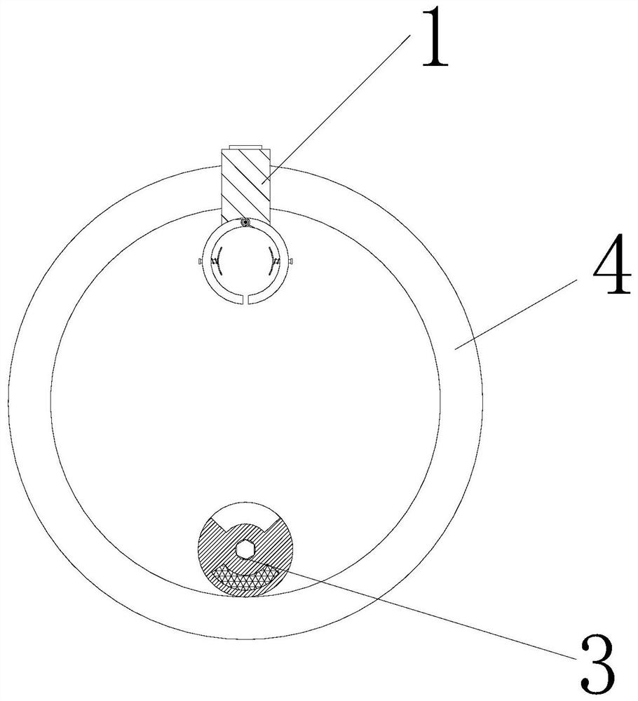 Single-hole thoracoscope incision separation protective sleeve