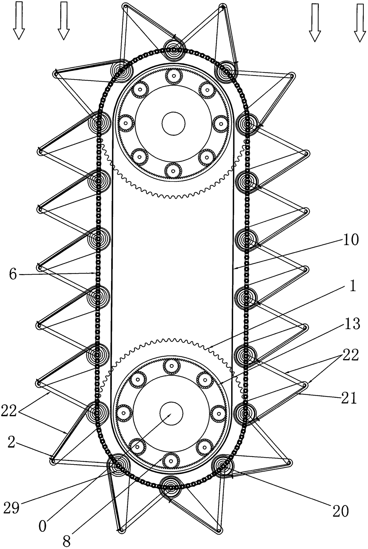 Wheel-to-flow force retractable rolling shutter trolley and power generation system