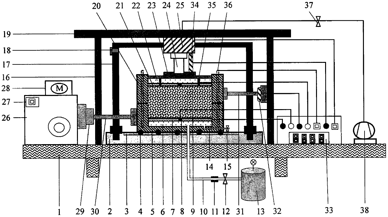 Method for testing swellability of carbonization process of magnesium oxide solidified soil and shear strength of carbonized soil