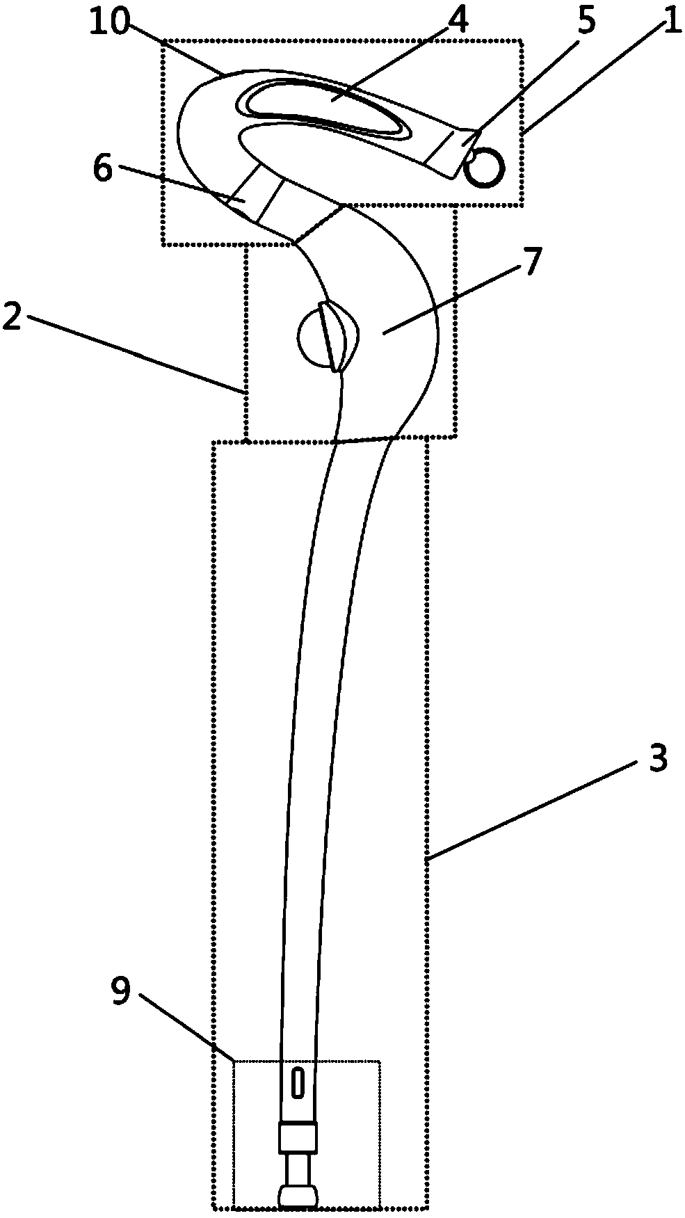 A multifunctional massage crutch based on the travel of the elderly