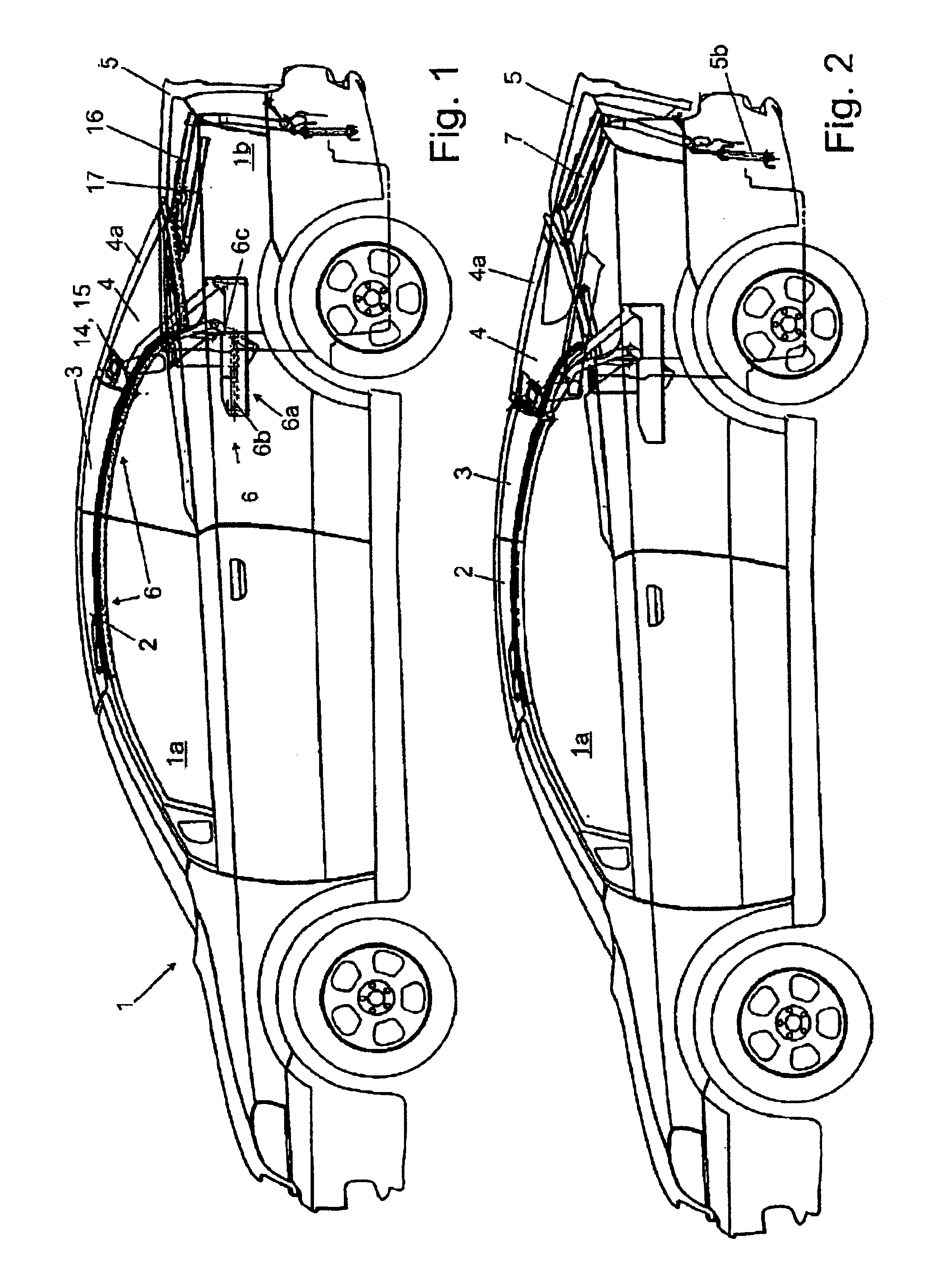 Folding top for a convertible vehicle