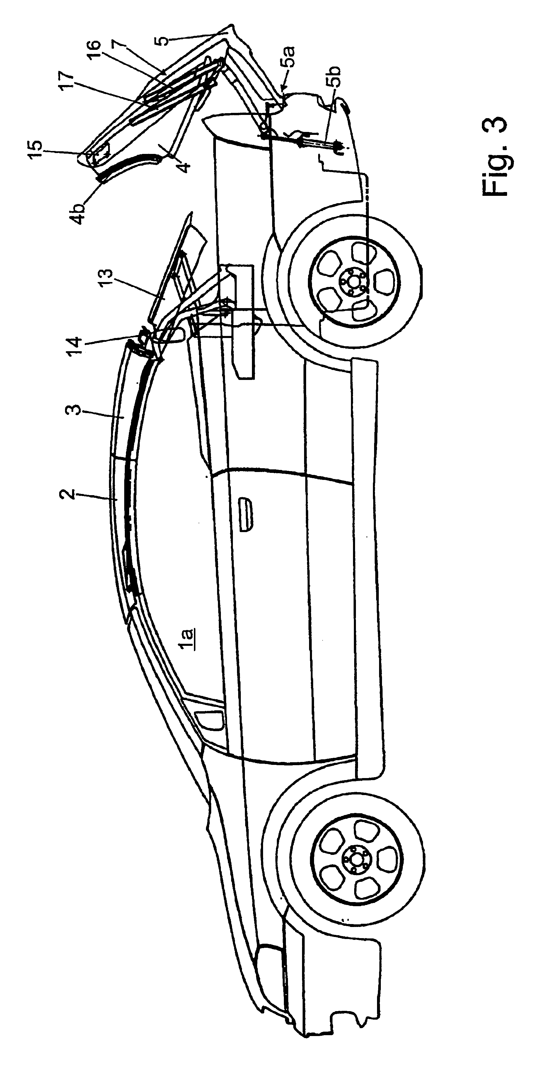 Folding top for a convertible vehicle