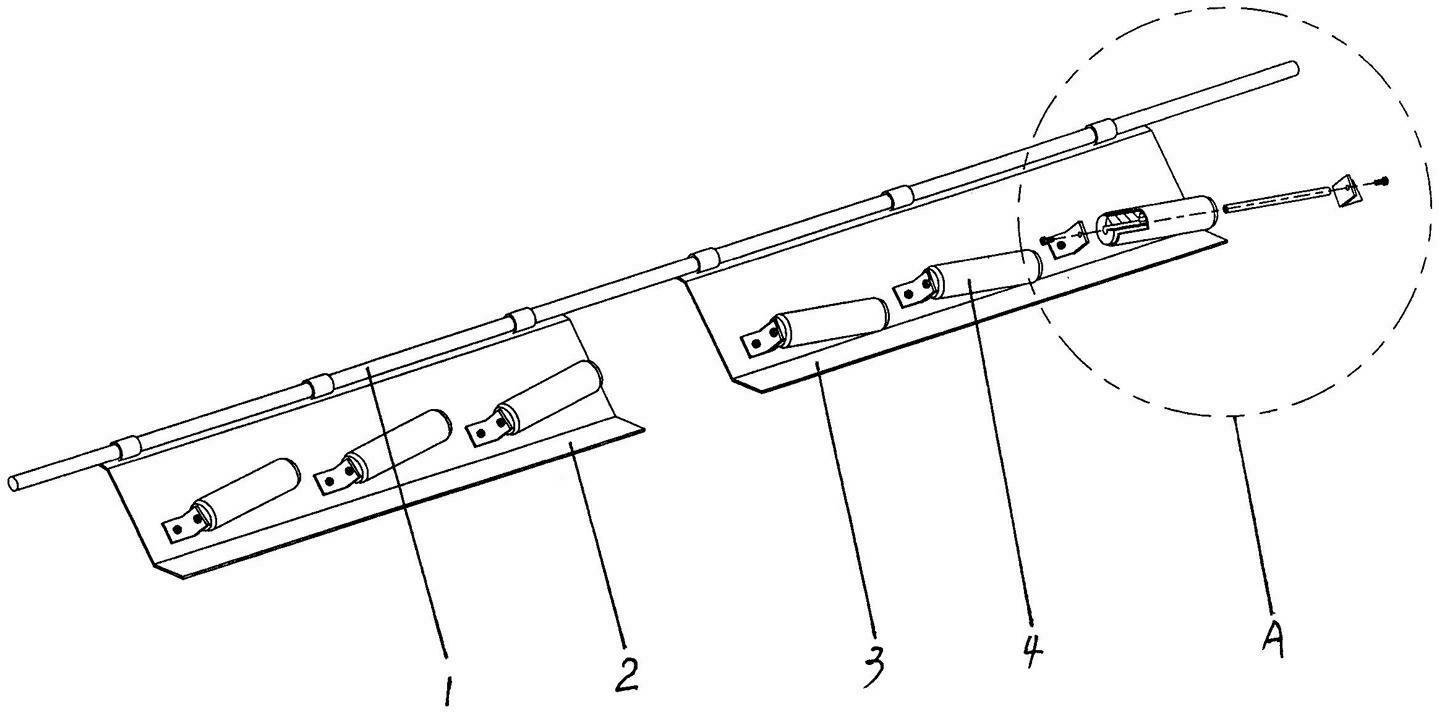 Cloth-unfolding wheel structure of cloth unfolding mechanism for cloth paving machine