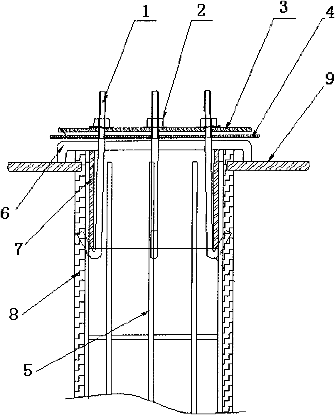 Online broken bag blocking device for pulse jet bag type dust collector