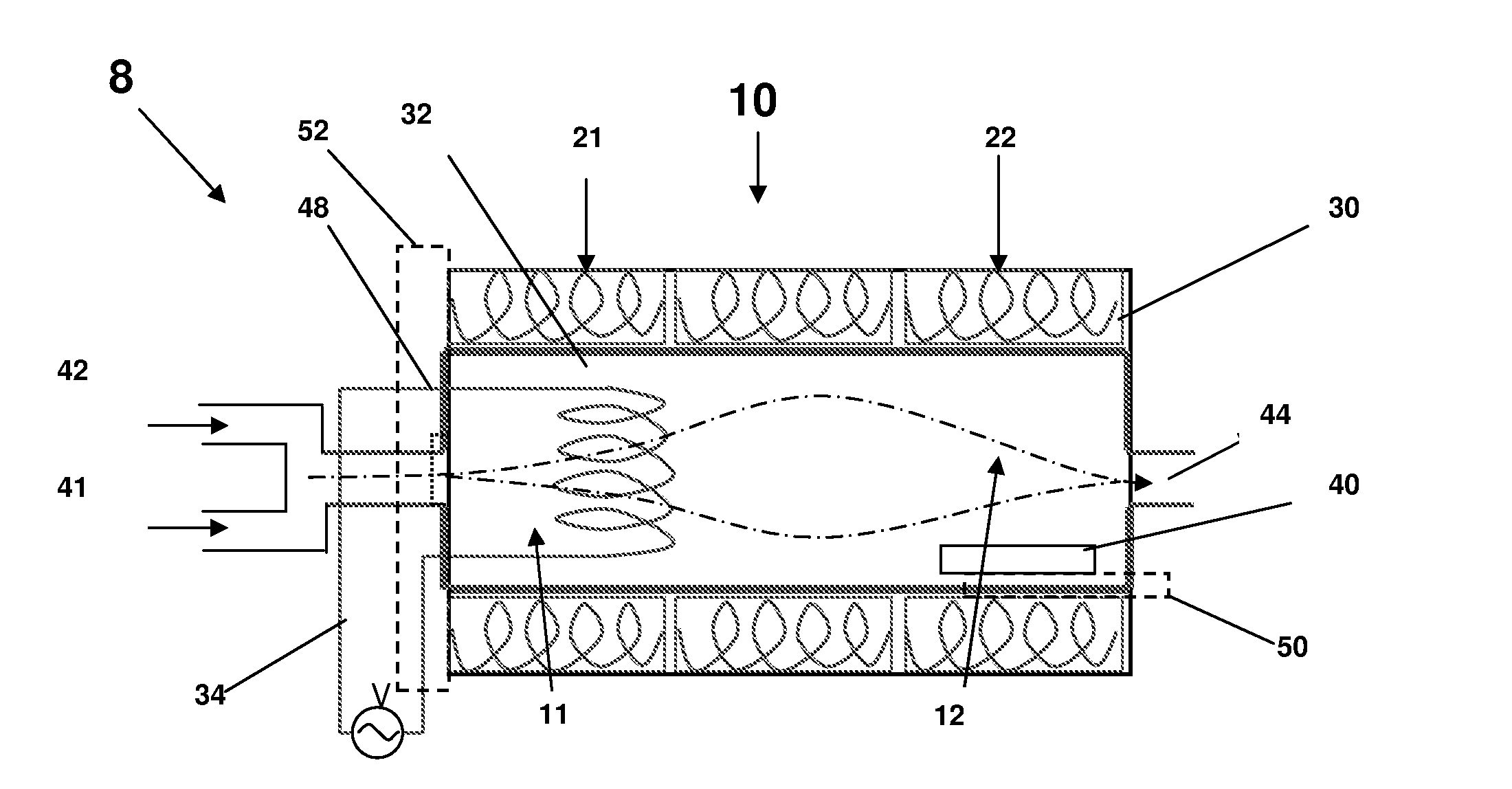 High Throughput Carbon Nanotube Growth System, and Carbon Nanotubes and Carbon Nanofibers Formed Thereby