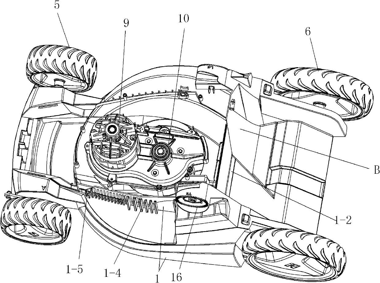 Anti-dumping hand-push electrical mower