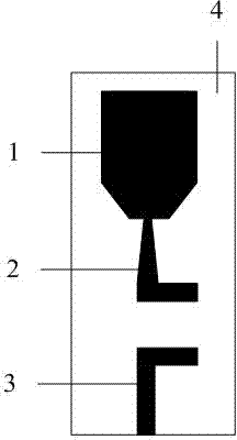 Integrated ultra wide band antenna of fusion slot line ultra wide band filter unit