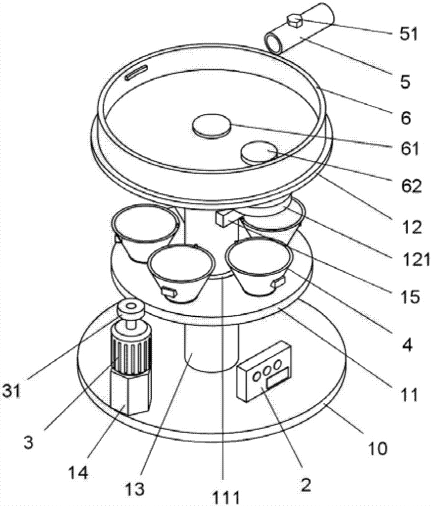 Automatic watering type intelligent flower shelf