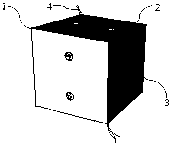 A three-way stress sensor with a liquid metal antenna