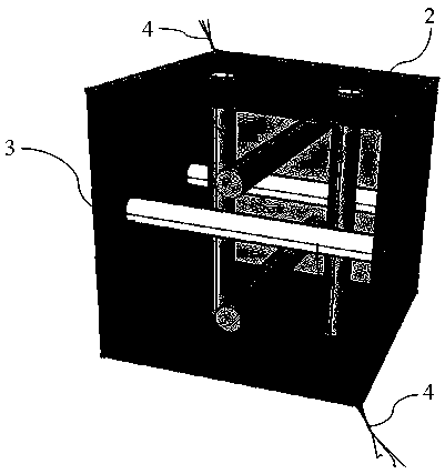 A three-way stress sensor with a liquid metal antenna