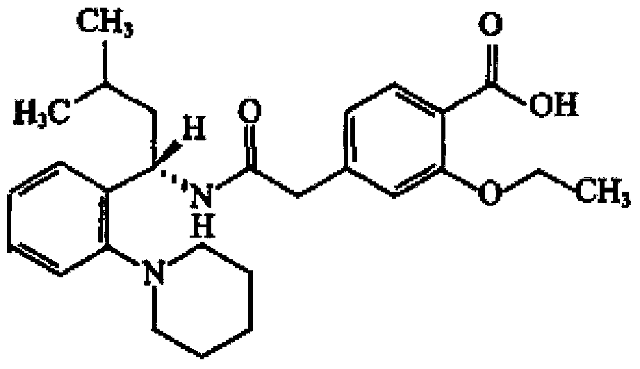 Repaglinide/metformin combo tablet