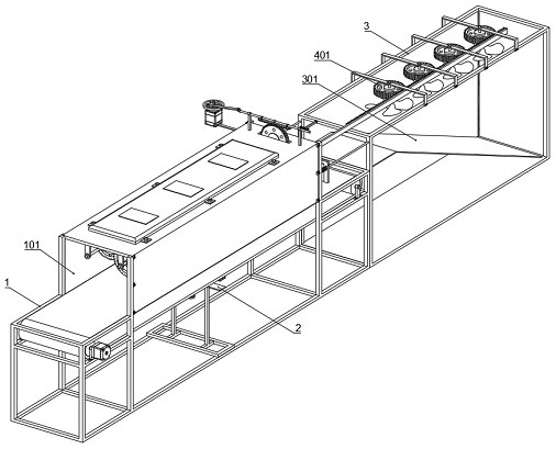 Wood bulking device applied to microwave heating