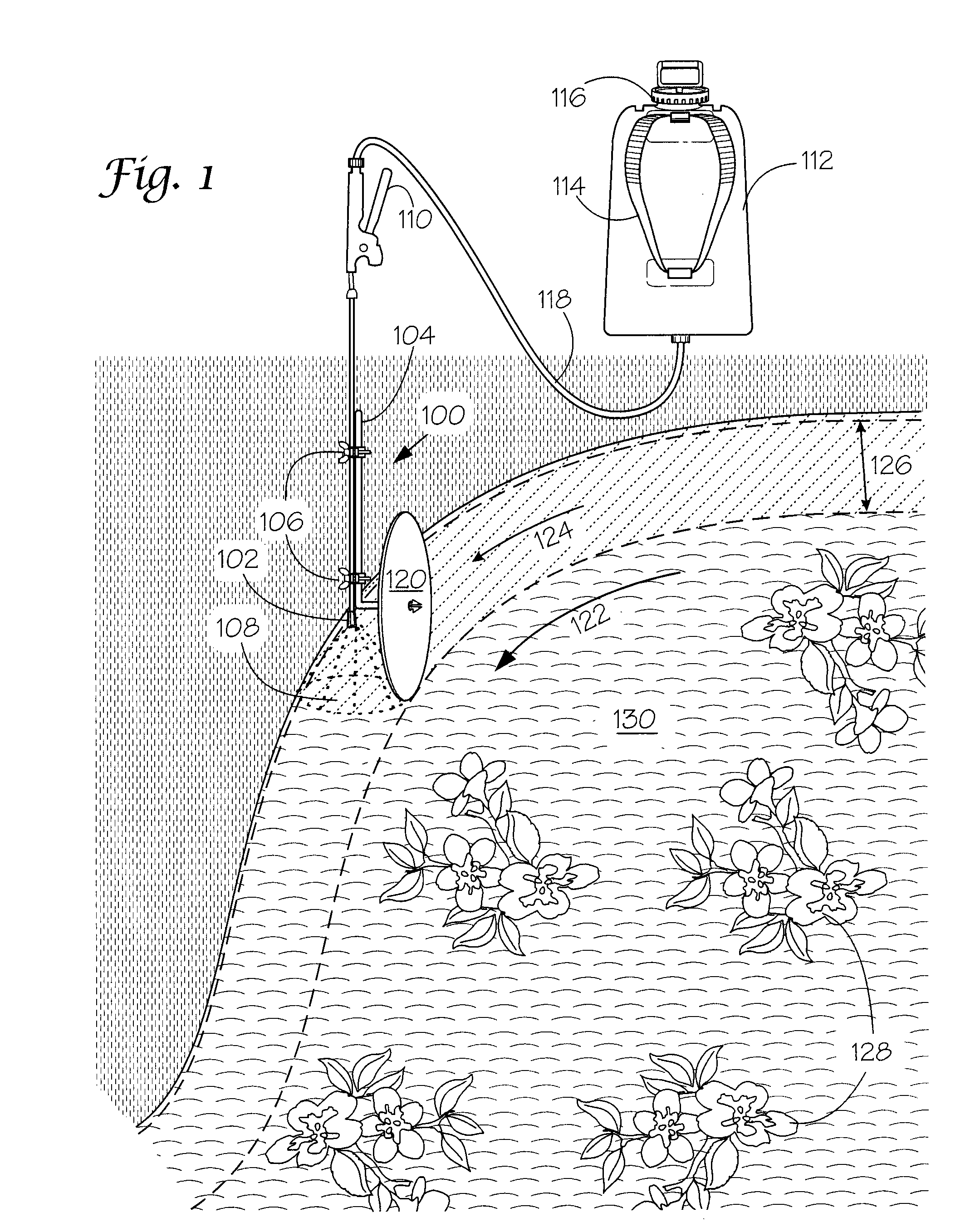 Rolling herbicide applicator and shield