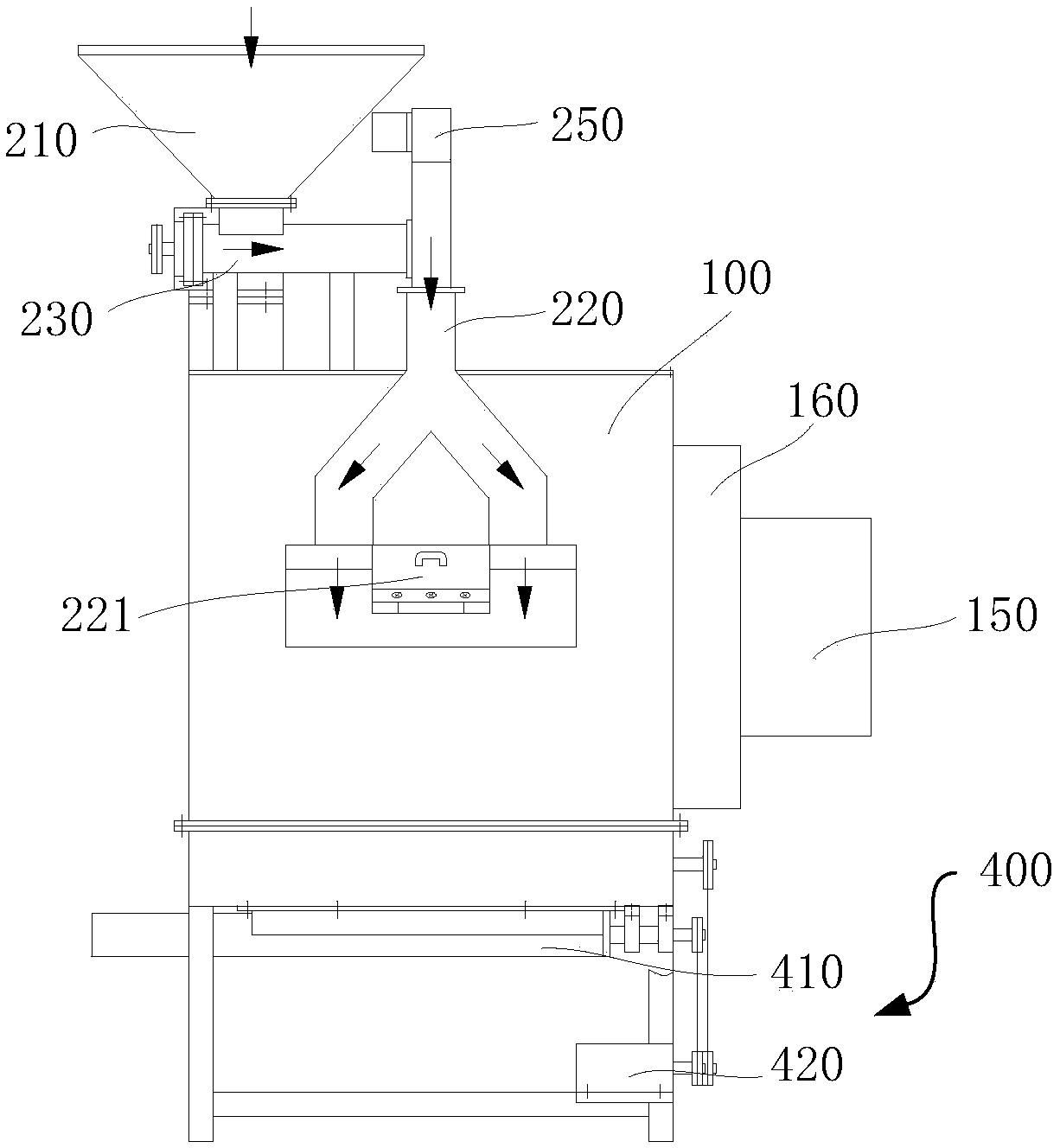 Plant straw particle combustion machine