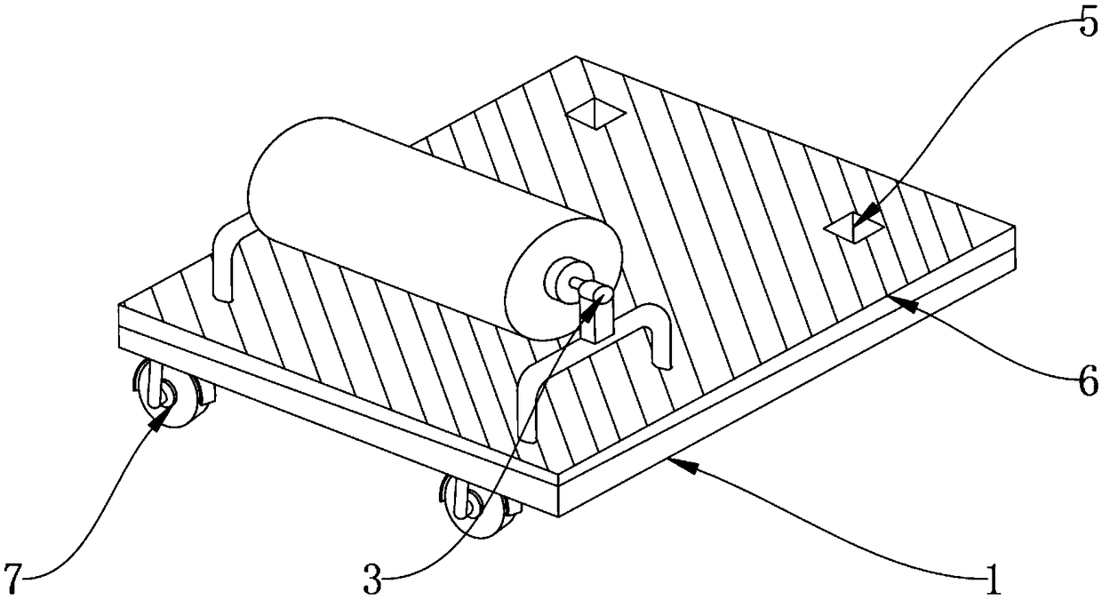 Cloth rolling device for chemical cloth fabric